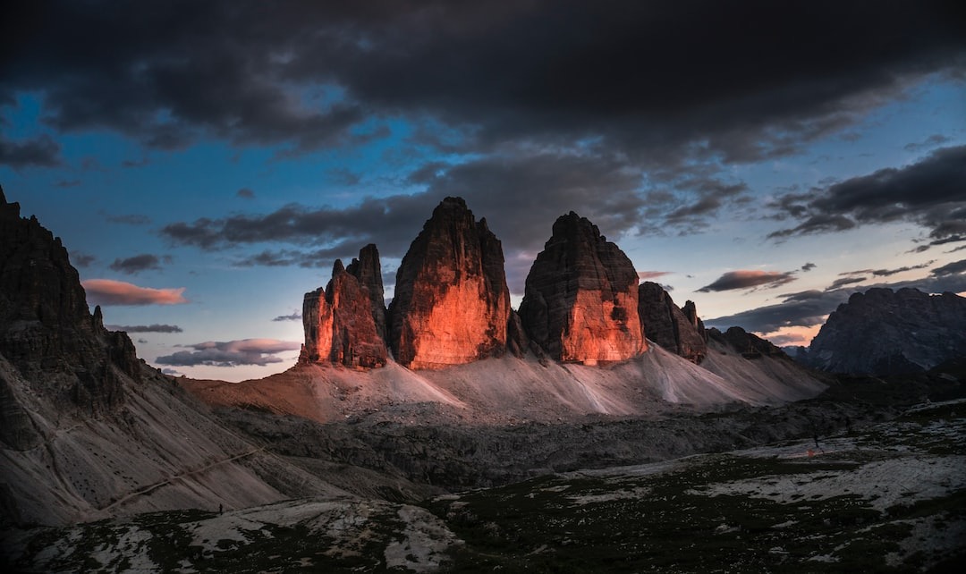 brown rock formation